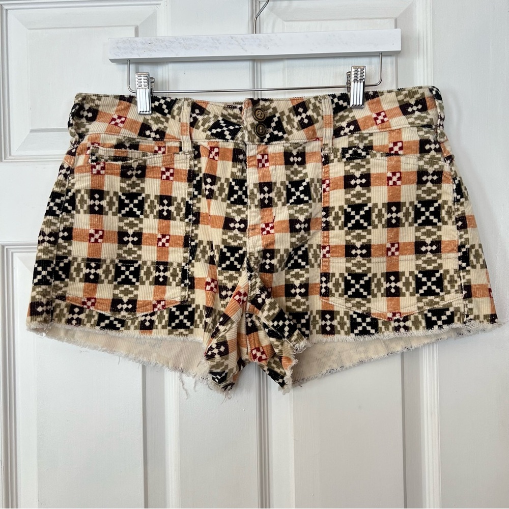 Pilcro Shorts The Wanderer Corduroy Sz 31 Anthropologie Raw Hem Boho Festival